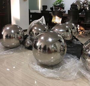 Miroir Poli Décoratif Réfléchissant Sphère Art Urbain Grand Métal 304 316 Matériau Sphère Sculpture Boule En Acier Inoxydable - Product Image 4