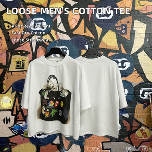 Camiseta Gráfica Oversize de Moda para Hombre, Ajuste Holgado, Estampada, Casual, Estilo Urbano de Verano - Product Image 2