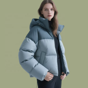 Vente en gros personnalisée manteaux pour femmes <span class=keywords><strong>chaud</strong></span> hiver <span class=keywords><strong>grande</strong></span> <span class=keywords><strong>taille</strong></span> travail écologique <span class=keywords><strong>grande</strong></span> <span class=keywords><strong>taille</strong></span> veste bouffante à la mode - Product Image 5
