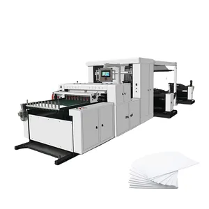 Máquina de corte transversal automática de gran oferta, máquina cortadora de papel A3 A4, máquina cortadora de papel