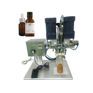 Professional Electric Pneumatic Control Manual Bottle Capping Screwing Machine