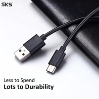 Câble de charge rapide USB Type-C 3A 2M en PVC pour téléphones mobiles