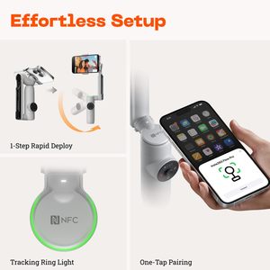 <span class=keywords><strong>Stabilisateur</strong></span> de cardan Insta360 Flow Pro AI pour smartphones, prise en charge <span class=keywords><strong>Apple</strong></span> DockKit, suivi panoramique infini 360, suivi de l'IA - Product Image 3