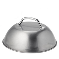 YINHAO Meilleures ventes : Ensemble 3 pièces pour Smash Burger, comprenant une presse de 5,5 pouces en acier inoxydable avec couvercle de cuisson et une spatule de plancha