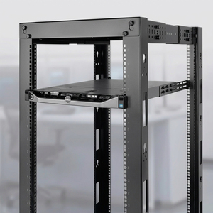 1U Adjustable L Shape Server Rack Rails Sliding Bracket <strong>Kit</strong> 50KG Load Capacity M6 Screws Cage Nuts 19 Inch Cabinet Black Stock - Product Image 6