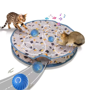 Juguete Moderno para Gatos: Bola Rodante Interactiva Ecológica con Sensor de Movimiento para Caza y Juego de Escondite Automático - Product Image 4