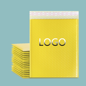 Bolsa de Burbujas Ecológica Amarilla de Polietileno, 18x23+4CM de Grosor, para Cosméticos, Joyería, CD, Sobres, Servicio Exprés, Logotipo Personalizado - Product Image 1