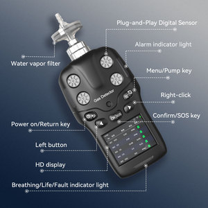 अपशिष्ट जल उपचार संयंत्रों के लिए ध्वनि और प्रकाश अलार्म के साथ एर्नटेक्स प्रमाणित पहनने योग्य हाइड्रोजन सल्फाइड H2s गैस डिटेक्टर - Product Image 3