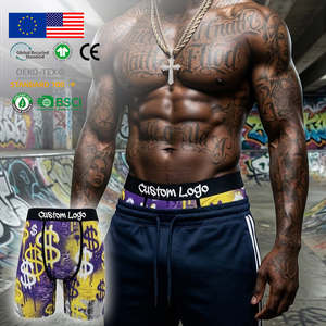 Shorts de sport pour homme <span class=keywords><strong>en</strong></span> polyester avec logo personnalisé, poche pour balle, caleçon de bain doux, sous-vêtements de designer OEM pour <span class=keywords><strong>jeune</strong></span> garçon - Product Image 1