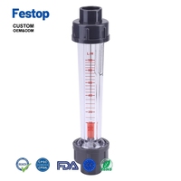 Festop Plastic buisvormige waterstroommeter Meetbereik 100-1000L/H Zeer nauwkeurig meetinstrument voor pijpleidingtoevoer voor water