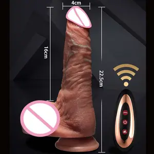 Super forte riscaldamento telescopico grande realistico enorme Dildo vibratore giocattoli sessuali Per donne masturbazione Xxl Dildo Per Donna