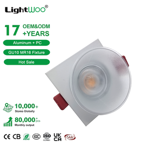 <span class=keywords><strong>Spot</strong></span> encastré LED double tête carrée blanc, <span class=keywords><strong>spot</strong></span> COB rond carré, boîtier de <span class=keywords><strong>spot</strong></span> GU10, cadre de module LED MR16, luminaire en PC - Product Image 1
