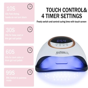 SUN 11 Secador de Uñas Portátil, 66 LED, Lámpara de Uñas LED/UV 2 en 1, Lámpara UV para Curado de Esmalte en Gel, Manicura, Cuatro Temporizadores, LCD Sun 5 - Product Image 4