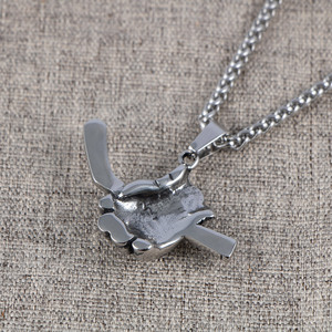 Collar con colgante de guante de béisbol de acero inoxidable para hombre, regalo deportivo, joyería SP1041 - Product Image 3