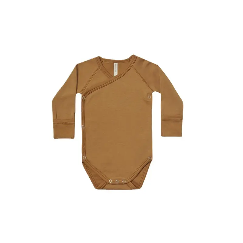 कार्बनिक लंबी आस्तीन Romper गर्म बेचने कपास बच्चे पजामा बच्चे वसंत कपड़े