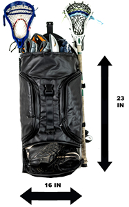 Borsa Premium per Lacrosse, Grande Zaino per Lacrosse che Contiene Tutta l'Attrezzatura per Lacrosse o <span class=keywords><strong>Hockey</strong></span> su Prato con Due Supporti per Mazze - Product Image 3