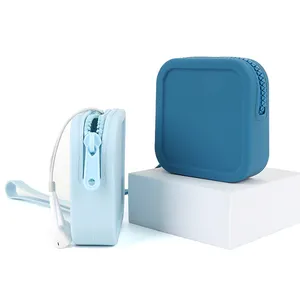Silicone Headphone Organizer-Data Cable Storage Case-Mini Key Box-Portable Wired Headphone Organizer