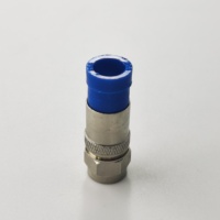 Cable de antena personalizado de 75ohm, Conector de compresión macho tipo F coaxial Rf a prueba de agua para Cable RG6