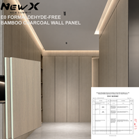 Panel Dinding PVC Arang Bambu Anti-Tabrakan 8mm Bebas Formaldehida & Anti Api untuk Pelapis Dinding Interior dan Plafon