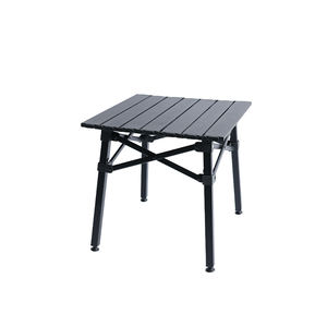 โต๊ะปิกนิกโลหะพับได้สำหรับตั้งแคมป์กลางแจ้งสีดำพับได้พร้อมกระเป๋าพกพาโต๊ะปิกนิกสวนแบบพกพา - Product Image 1
