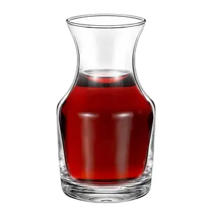 wholesale Single Serving Wine Carafe Glass Mini Carafe Individual Wine Decanter Small Carafe for Wine Dinner Parties