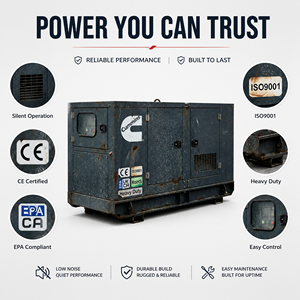 Groupe électrogène diesel industriel Cummins Perkins 80 kW 100 kVA certifié EPA EAC | Groupe électrogène de secours Stamford Alternator ATS 50Hz - Product Image 5