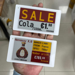 ใบเสนอราคาโซลูชันป้ายราคาอิเล็กทรอนิกส์ 2.4 GHz ขนาด 2.9 นิ้ว พร้อมหน้าจอ E-Ink สำหรับร้านค้า ป้ายราคาดิจิทัล Wifi ESL Etiqueta - Product Image 1