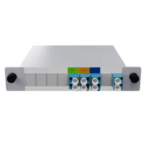 Internet Service Provider 6CH 1271-1371nm Demux Fiber CWDM Blade Type Cassette Module Plastic Box with Connector Plug