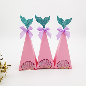 Cajas de Regalo de Papel Plegables de Lujo al por Mayor, con Recubrimiento UV y Relieve, Forma de Sirena, para Decoración de Bodas y Fiestas de Cumpleaños - Product Image 3