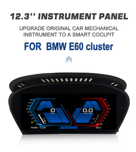 Mise à niveau du compteur de vitesse numérique LCD 12.3 "avec système Carplay Linux Puce Renesas M2 pour la série 5 E60/E61 2003-2010 - Product Image 2