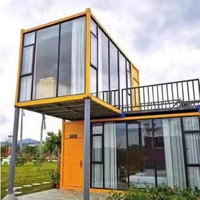 Structures en acier personnalisées, économiques, maisons préfabriquées, mini-maisons préfabriquées, café en plein air, maison préfabriquée en conteneur