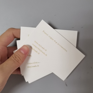 Biglietto da visita con stampa tipografica in rilievo con nome personalizzato riciclato di lusso carta bianca grazie alla visita - Product Image 6