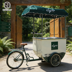 2026 Europe Standard Street Mobile Fast <strong>Food</strong> Kiosk Truck Stand Vending <strong>Rolled</strong> Ice Cream <strong>Cart</strong> With Freezer - Product Image 5