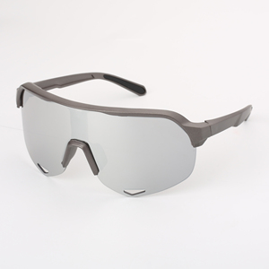 Men's Half Rim Shield Sports Sunglasses Mirror Lenses 100% UV Protection Outdoor Cycling Use - Product Image 6
