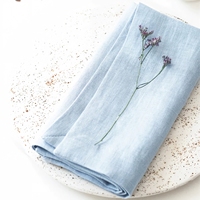 Serviette de table en lin de qualité supérieure, couleur unie, 32x44cm, tapis de table polyvalent, chiffon à vaisselle pour hôtel et restaurant