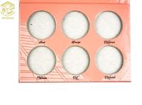 Palette de fards à paupières vide 6 couleurs |   Design de fille de dessin animé avec miroir |   Palette de maquillage miniature rechargeable pour cosmétiques
