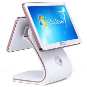 Caja Registradora para Restaurante, Sistema POS con Pantalla Táctil, Sistemas POS <span class=keywords><strong>de</strong></span> 15.6 Pulgadas con Pantalla Dual, Tableta Windows Todo en Uno, Máquina <span class=keywords><strong>de</strong></span> Sistema POS - Product Image 1