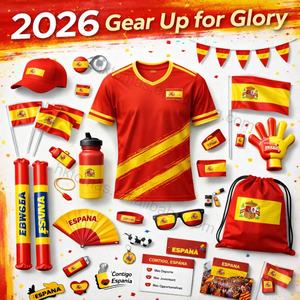 2026 Hot Sale Fan Merchandise Football Event Souvenirs Custom T-shirts Backpack Ceramic Mug Baseball Cap Scarf <b>Set</b> - Product Image 1