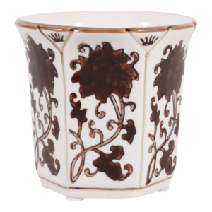 Candela Profumata in Ceramica Floreale, Votiva a Colonna per Decorazione Interna di Soggiorno, Camera da Letto e Bagno - Product Image 2