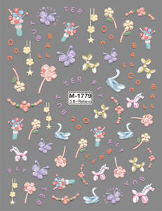 Qianya 5D copo de nieve calado en relieve pegatinas de <span class=keywords><strong>uñas</strong></span>-Icy Bow & Winter Wonderland diseños con pegamento trasero mate para decoración de <span class=keywords><strong>uñas</strong></span> - Product Image 5