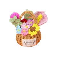 Nouveau mini panier de fleurs décoration calla fleur de lotus tissé à la main fête des enseignants cadeau décoration petit pot fleur artificielle