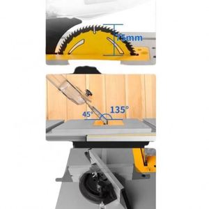Sierra Circular Automática Deslizante para Cortar Madera, Máquina de Corte de Paneles, Sierra de Mesa Portátil para Cortar Aluminio - Product Image 3