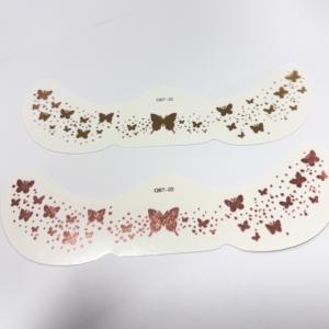 Taches de rousseur holographiques multicolores personnalisées/or/argent/or <span class=keywords><strong>rose</strong></span> tatouages de visage patchs de maquillage de mode temporaire en blanc vente en gros - Product Image 3