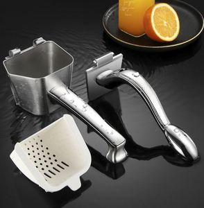 Exprimidor de Limones y Limas 2 en 1, Ecológico, de Acero Inoxidable, Extracción Máxima, Exprimidor Manual de Cítricos, Apto para Lavavajillas, para Frutas y Verduras - Product Image 1