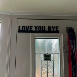 Valentine's Day Wooden <b>Door</b> Corner Decorative Letters "Love You bye" Home Decor <b>Sign</b> - Product Image 5