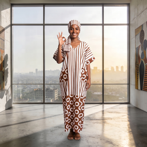 Vestido Africano de Moda en Oferta, Vestido Largo Estampado, Vestidos Africanos de Talla Grande, Kaftan - Product Image 1