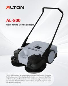 Balayeuse électrique autoportée Alton AL-800, balayeuse industrielle professionnelle avec batterie et chargeur - Product Image 2