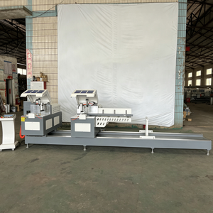 เครื่องจักรทำประตูหน้าต่างอลูมิเนียม เครื่องเลื่อยตัด CNC แบบสองหัว สำหรับตัดมุม 45 องศา - Product Image 2