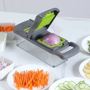 Multifunction 15 In 1 Handheld Vegetable Chopper Stainless Steel Manual Vegetable Chopper Kitchen Fruits Slicer Vegetable Cutter