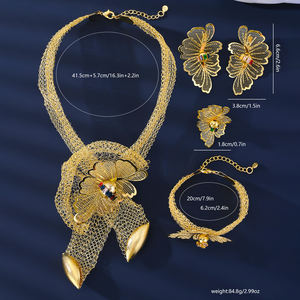 Juego de Joyería MEIZI Chapado en Oro de 18K con Perlas, Inspirado en la Moda Africana, para Mujer, Bodas, Fiestas, Aniversarios, Regalo Inspirado en Dubái - Product Image 2